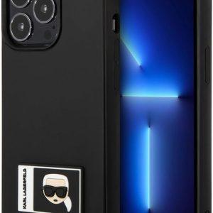 KARL LAGERFELD CASE IKONIC PATCH IPHONE 13 PRO MAX NEGRO